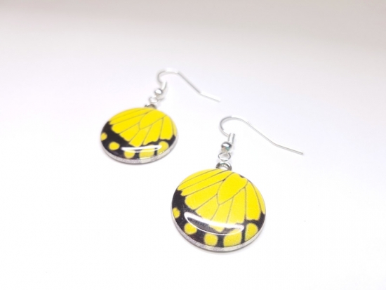 Preview: Schmetterling Ohrringe silberfarben butterfly